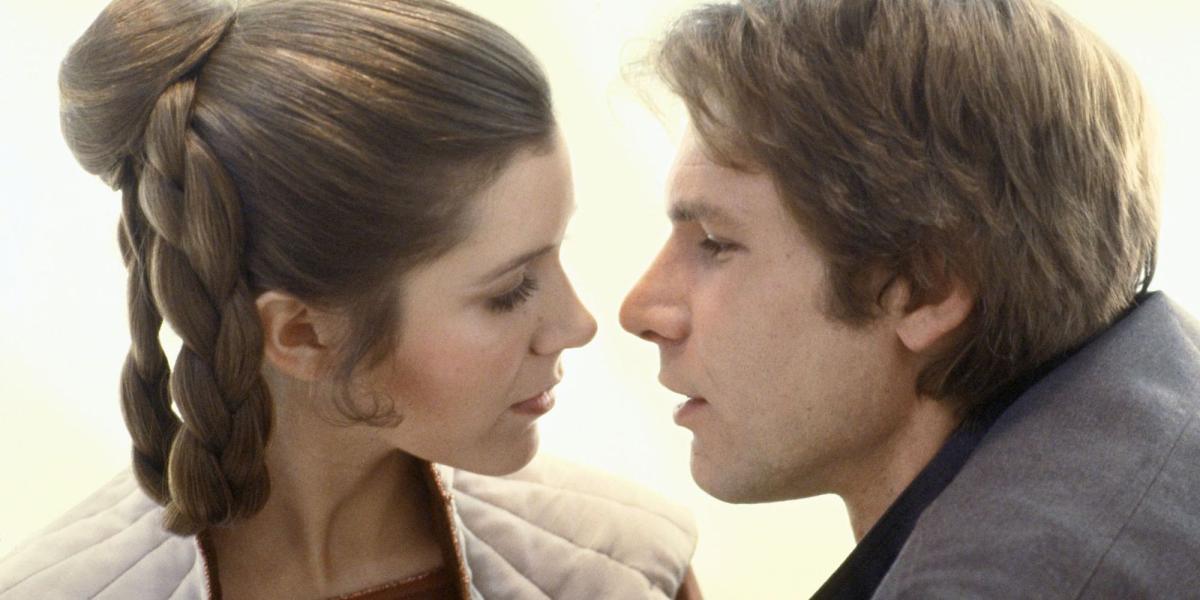 Princesa Leia e Han Solo em Star Wars