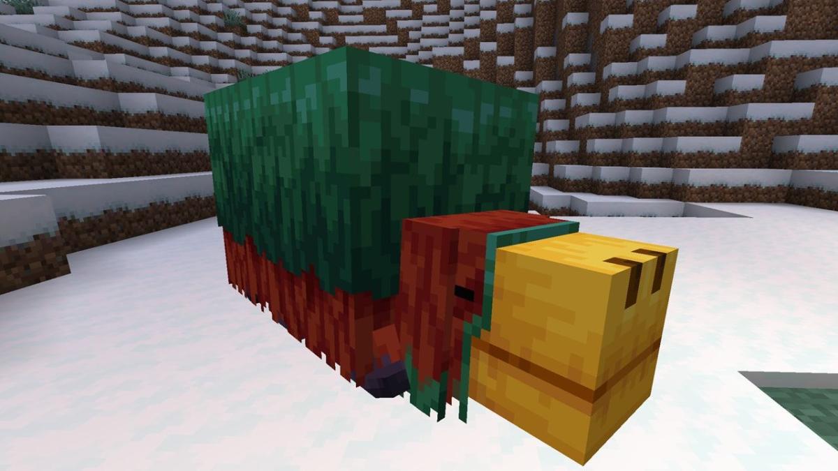 Minecraft 1_20 atualização Sniffer mob bioma nevado