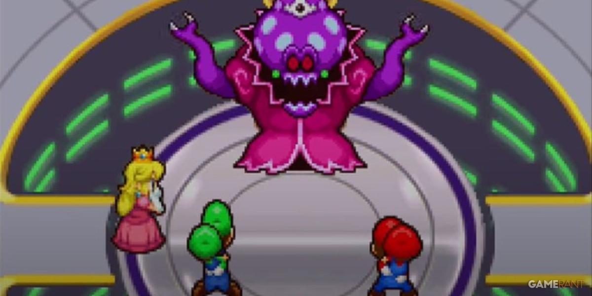 Mario e Luigi se unem no tempo Confronto da princesa Shroob mais velha