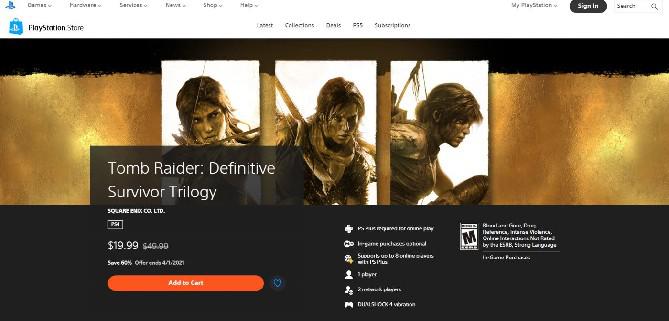 Pacote de trilogia de reinicialização de Tomb Raider é lançado mais cedo por preço barato