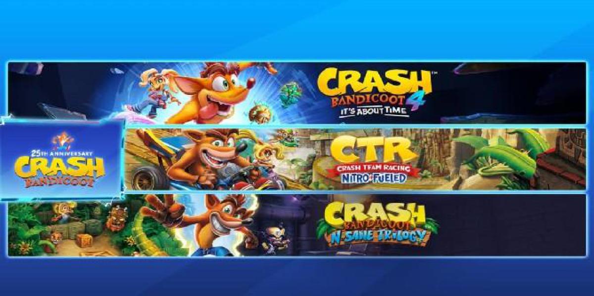 Pacotes Crash Bandicoot Colecione os últimos jogos da série
