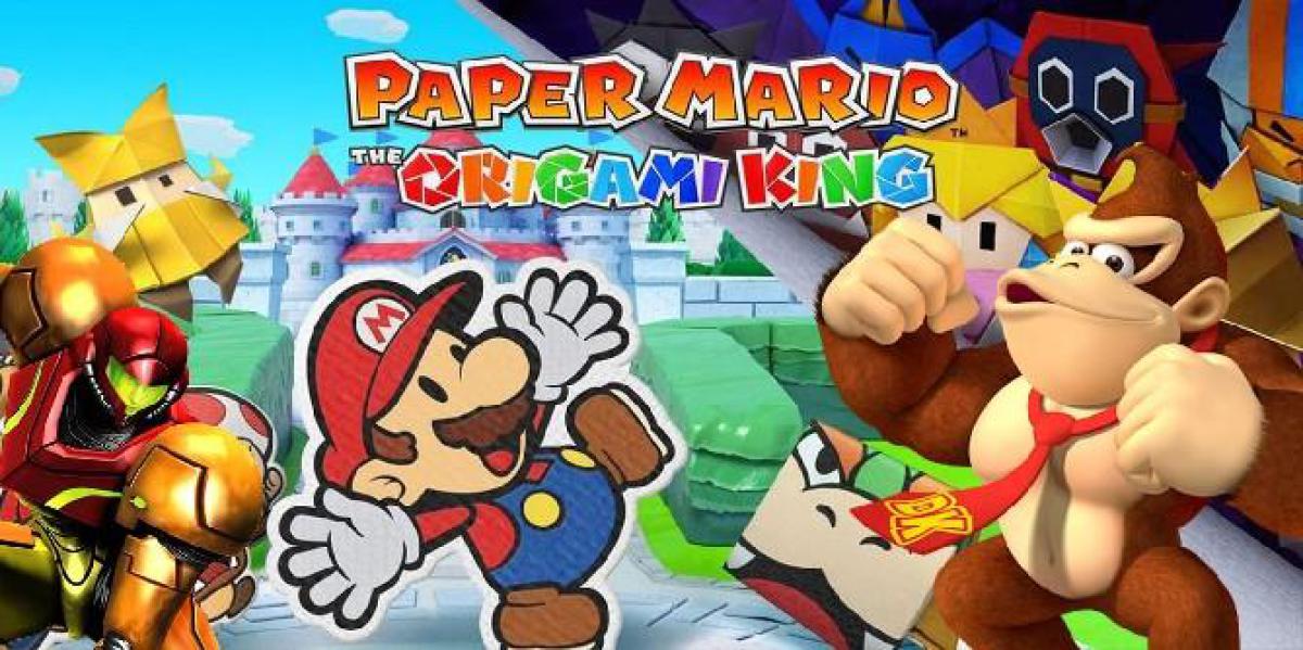 Paper Mario: The Origami King faz referência a Metroid e Donkey Kong