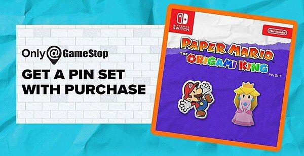 Paper Mario: The Origami King GameStop Bônus de pré-venda revelado