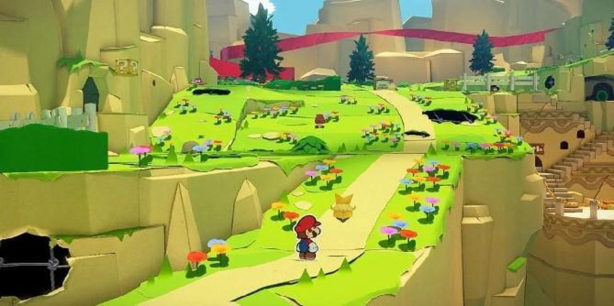 Paper Mario: The Origami King Vídeo coleta clipes de jogabilidade
