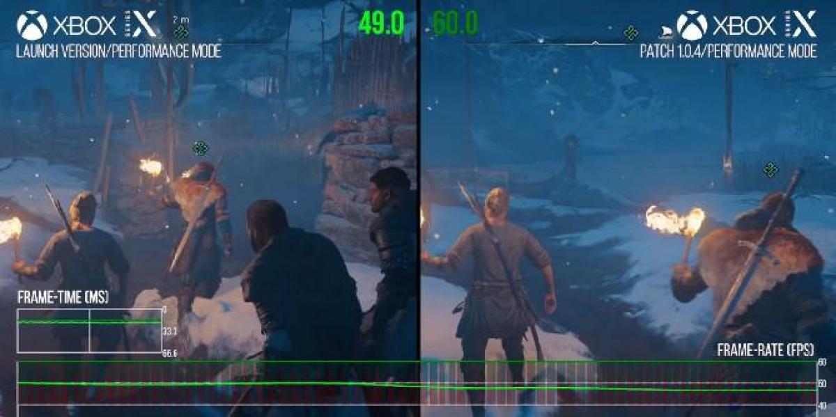 Patch de Assassin s Creed Valhalla no Xbox Series X reduz resolução para taxa de quadros