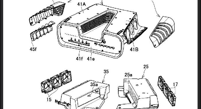 Patente da Sony revela mais de perto o design estranho do PS5 Dev Kit