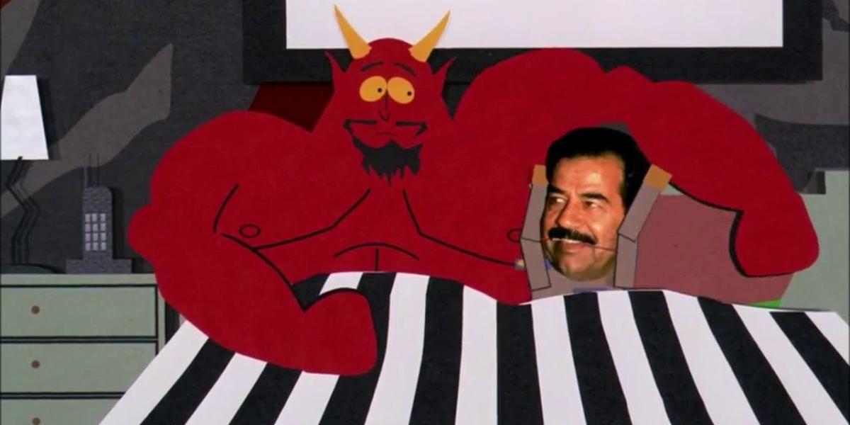 Saddam Hussein e Satanás de South Park escritos mataram personagens aposentados