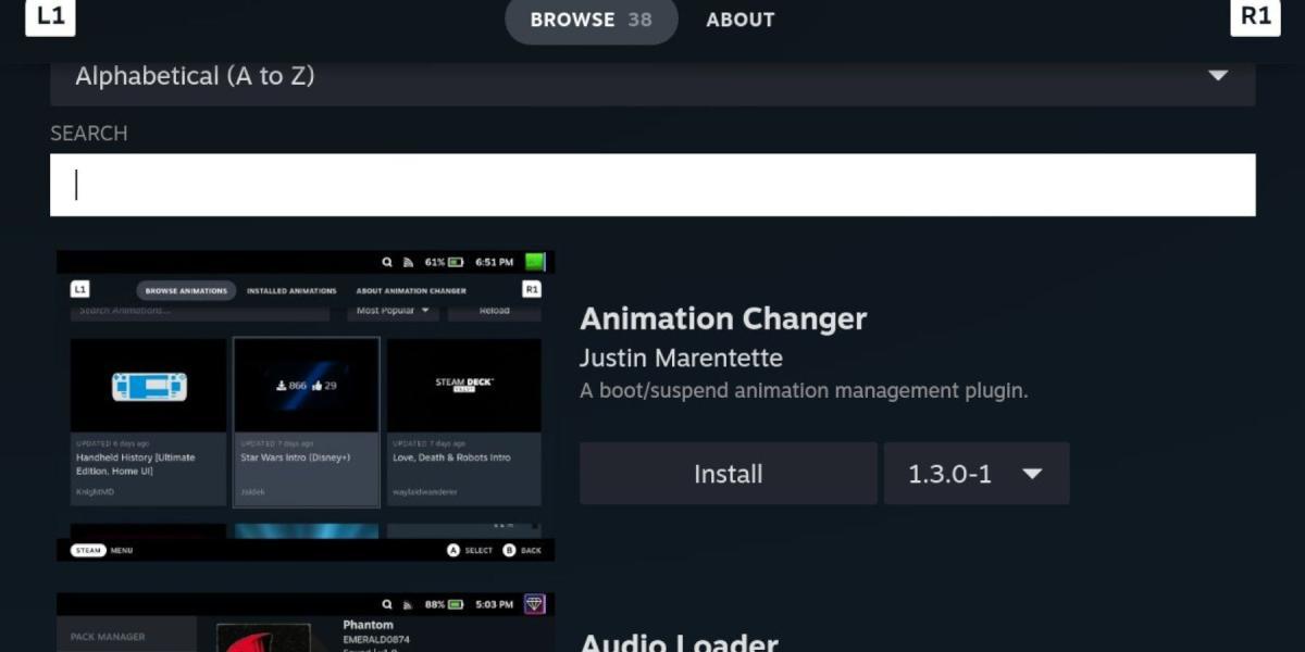 Steam Deck Animation Changer no Decky Loader