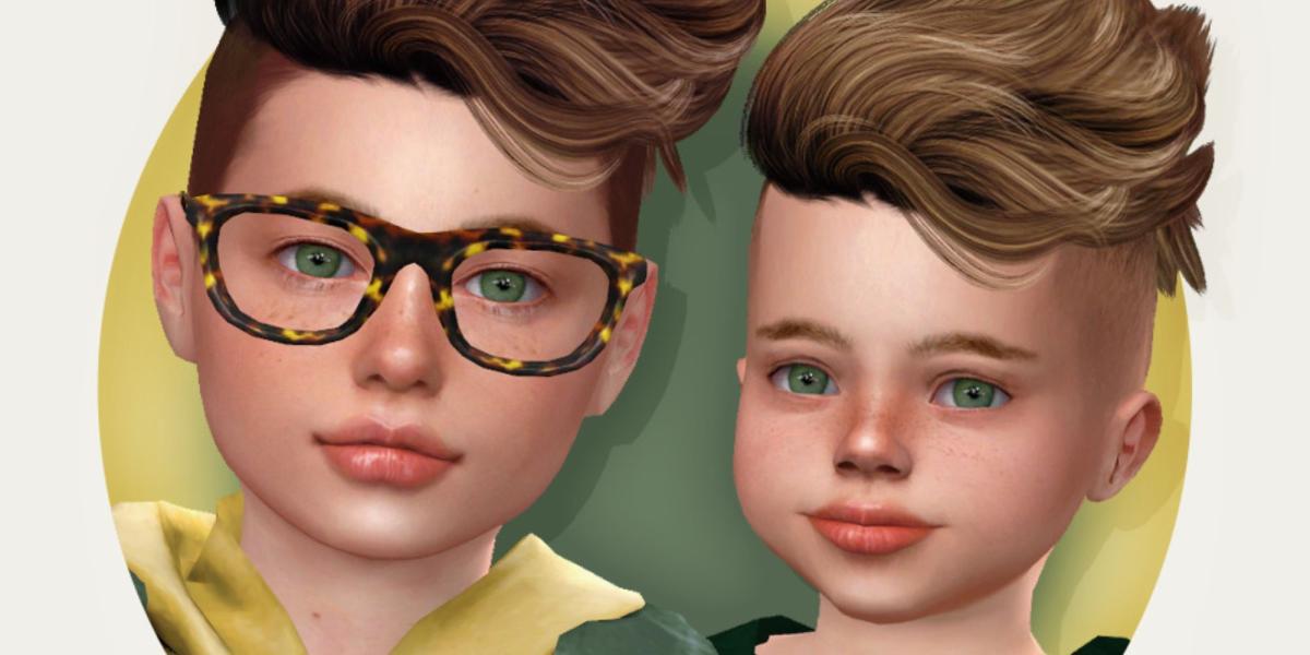 Óculos de conteúdo personalizado para crianças Sims, The Sims 4