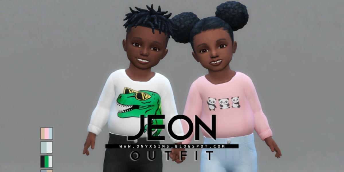 Conteúdo personalizado para crianças fofas para The Sims 4