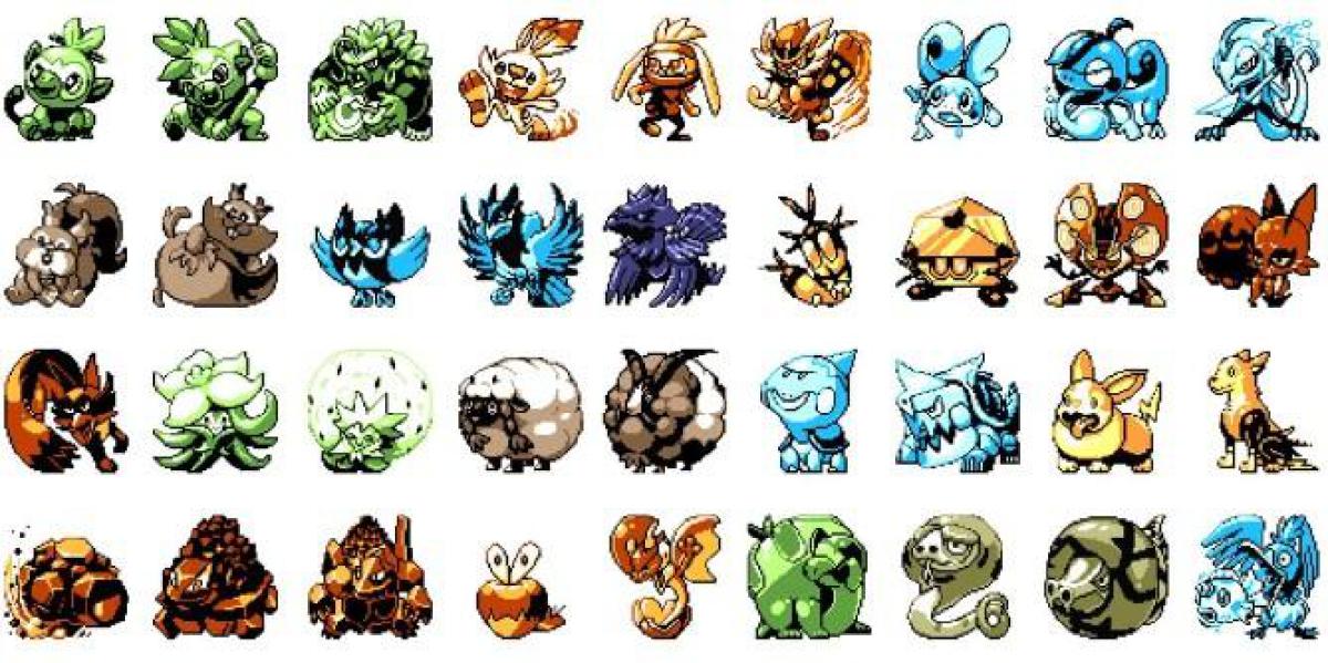 Pixel Artist recria todos os Pokemon Gen 8 no estilo Game Boy