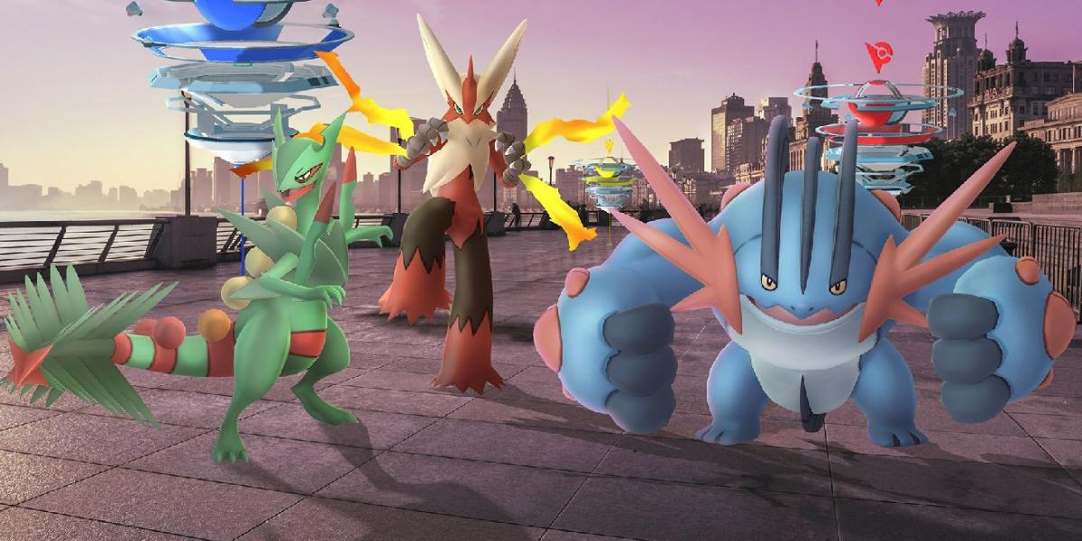 Pokemon GO Adicionando Mega Blaziken, Sceptile e Swampert em breve