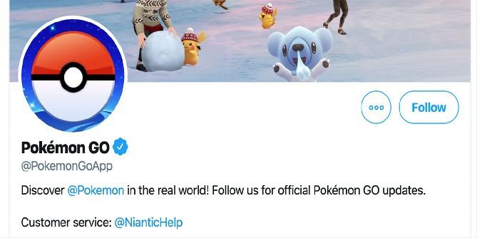 Pokemon GO muda a bio do Twitter para refletir os tempos recentes