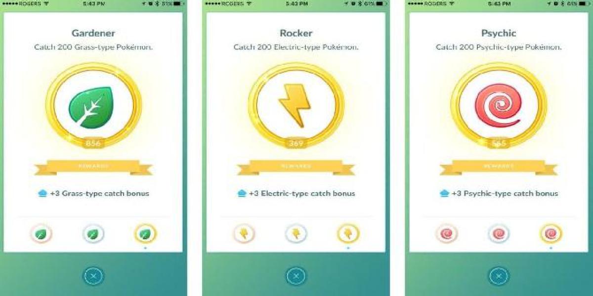 Pokemon GO – Novas medalhas e todos os requisitos de medalha de platina