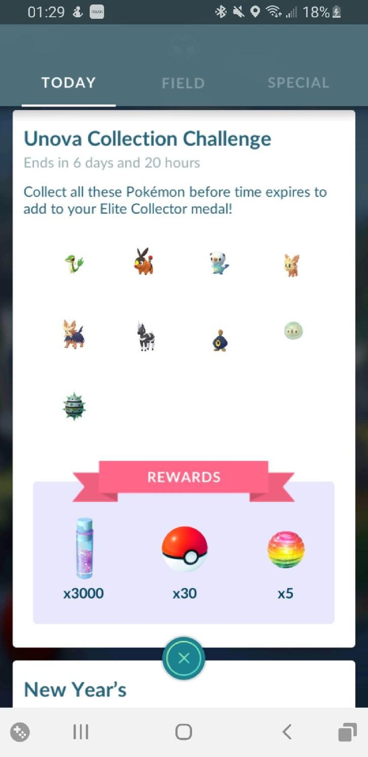 Pokemon GO Unova Collection Challenge entra no ar mais cedo, confirma tarefas e recompensas