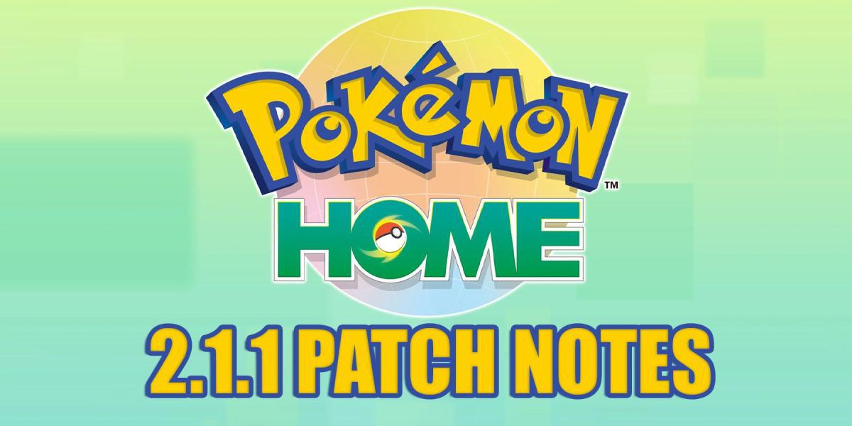 Pokemon Home lança atualização 2.1.1