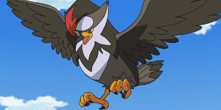 New Region - 013 Birdy - Flying O pokemon passaro. Este pokemon voa em  bandos sobre campos e cidades. Birdy é um pequeno passaro que se alimenta  de sementes e frutas pequenas.