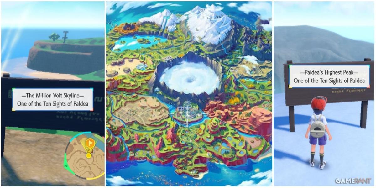 Pokemon Scarlet & Violet: Como encontrar todos os dez pontos turísticos de Paldea