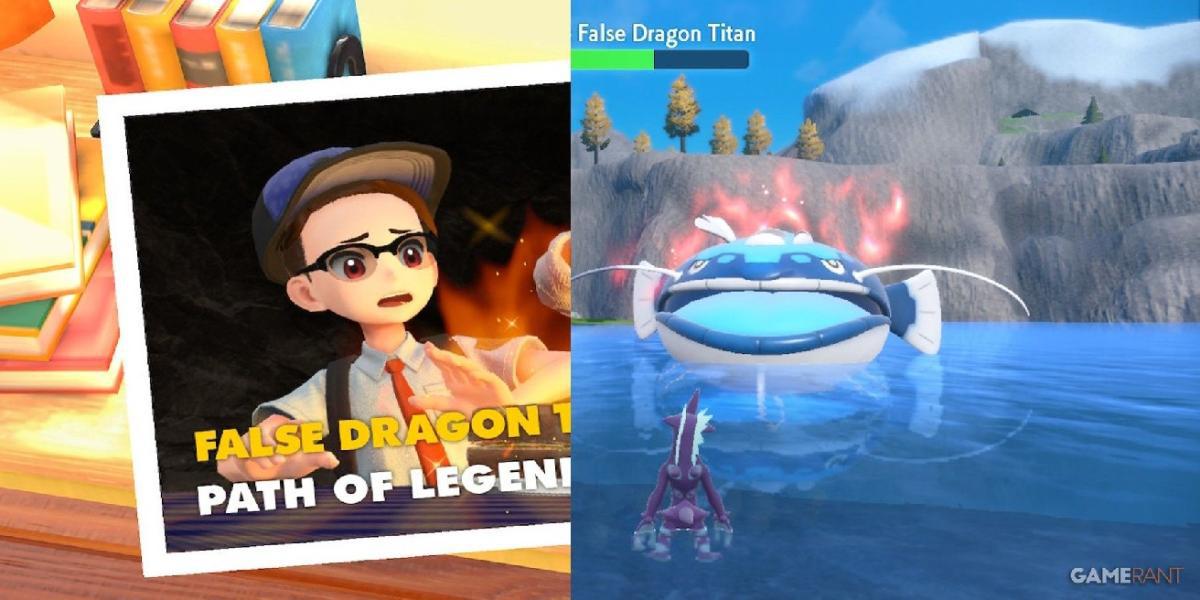 Pokemon Scarlet & Violet Path of Legends: como derrotar o falso dragão titã
