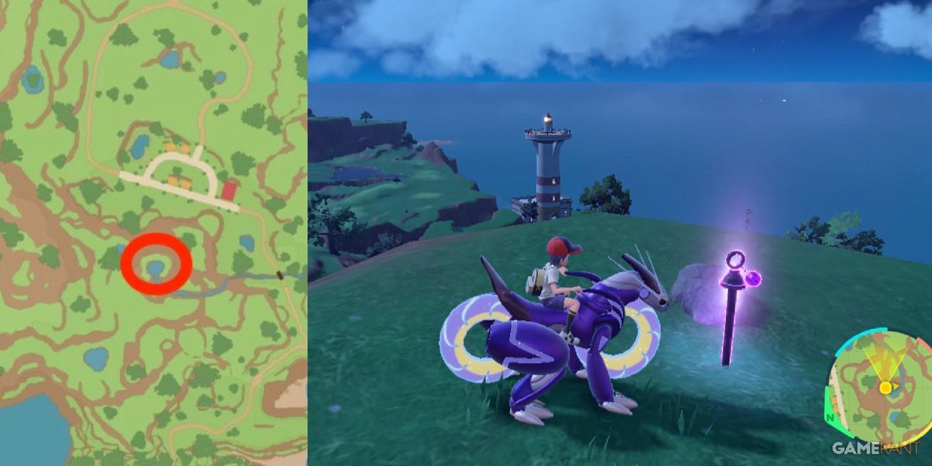 Pokemon Scarlet & Violet: todos os locais de estacas roxas para abrir o santuário Grasswither e capturar Wo-Chien