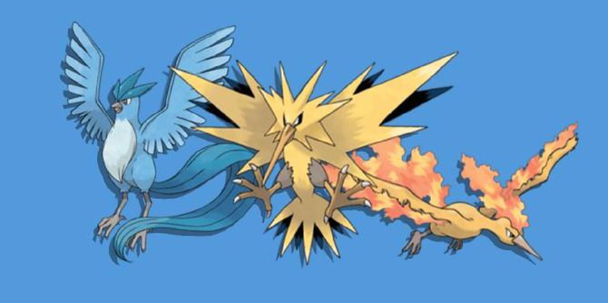 Pokemon Sword and Shield Legendary Bird Trio são encontrados na natureza