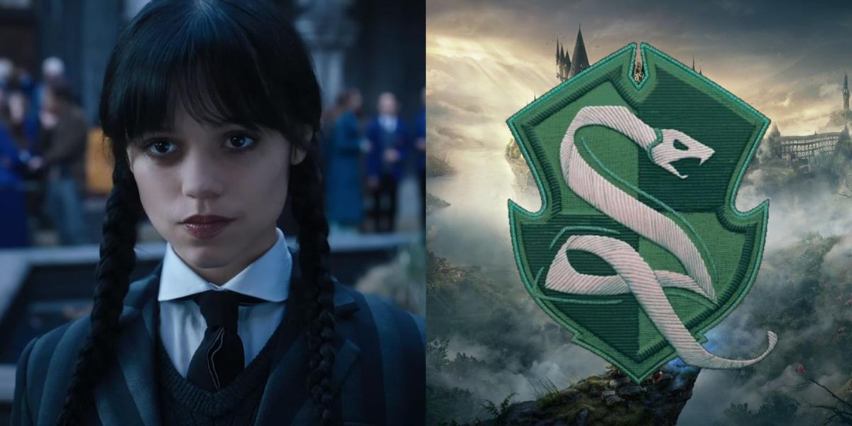 Por que a Sonserina é a escolha perfeita da casa do legado de Hogwarts para os fãs da quarta-feira da Netflix