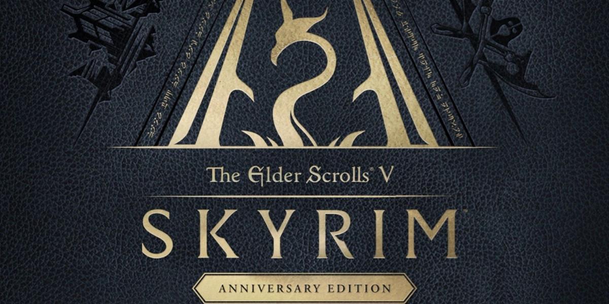 arte da capa da edição de aniversário de skyrim