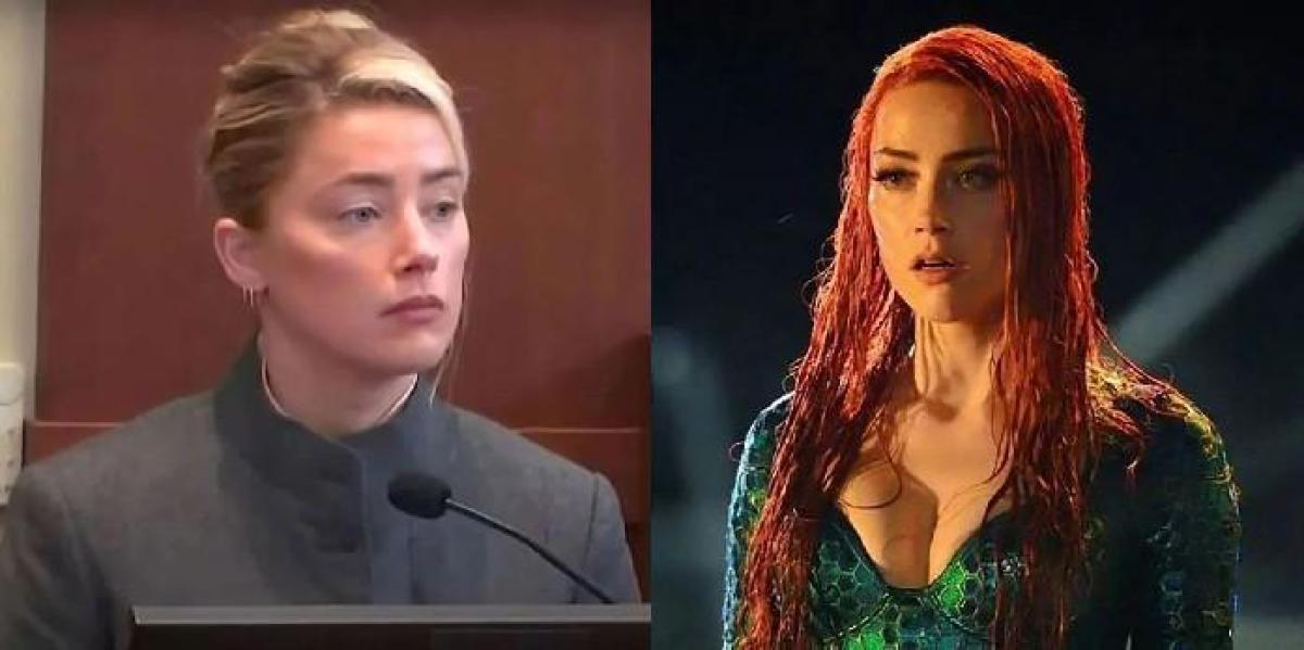 Potencial aumento salarial de Amber Heard para Aquaman 3 revelado no julgamento de Johnny Depp