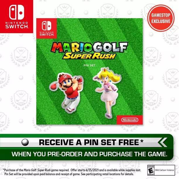 Pré-encomendas de Mario Golf: Super Rush vêm com um conjunto de pinos na GameStop