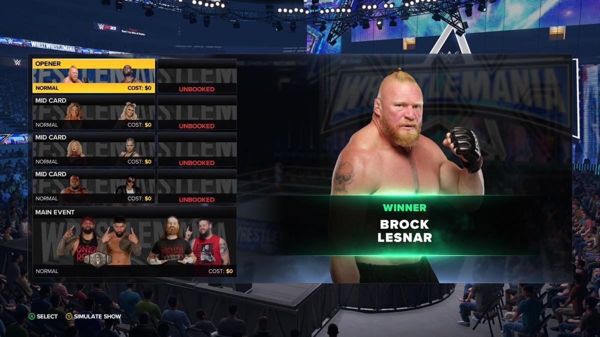 Brock Lesnar wwe 2k23