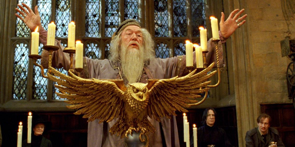 Alvo Dumbledore no Salão Principal de Hogwarts