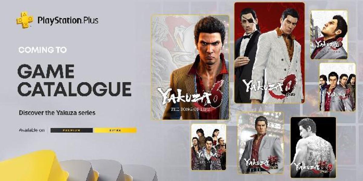 PS Plus está recebendo 8 jogos da Yakuza este ano