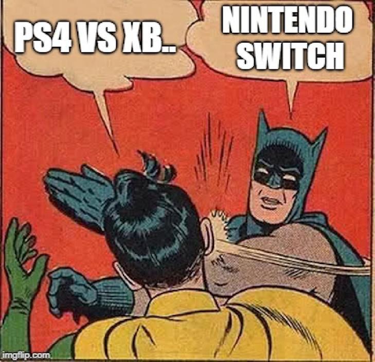 PS4 vs. Memes do Nintendo Switch que são muito engraçados para palavras