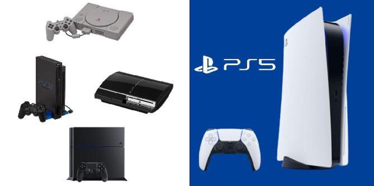 PS5: Comparações de tamanho de todos os consoles PlayStation
