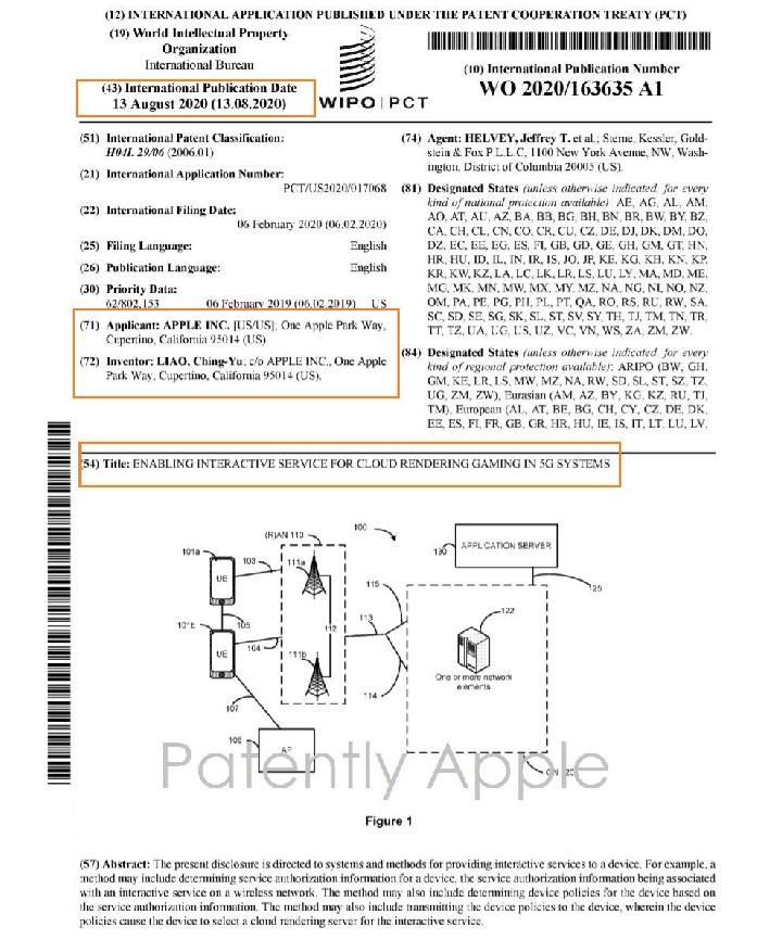 Publicada patente da Apple para jogos em nuvem 5G