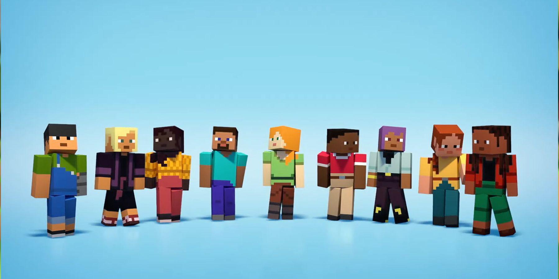 PvP do Minecraft Legends exige personalização de skin como o original