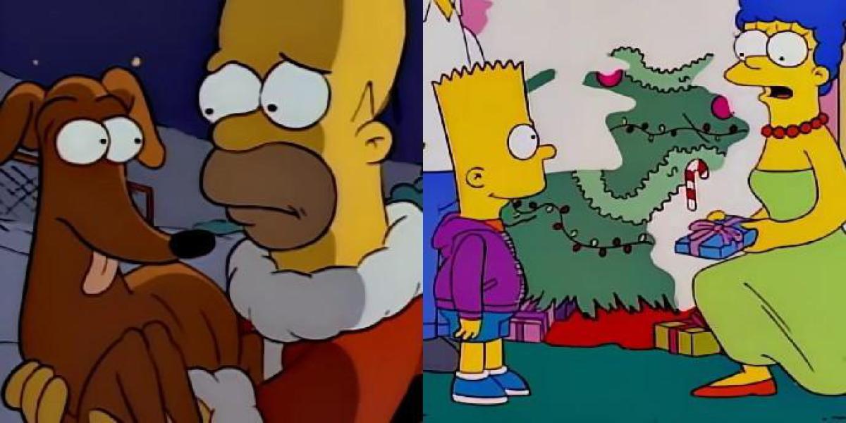 Quais os especiais de Natal dos Simpsons são os melhores para a temporada?