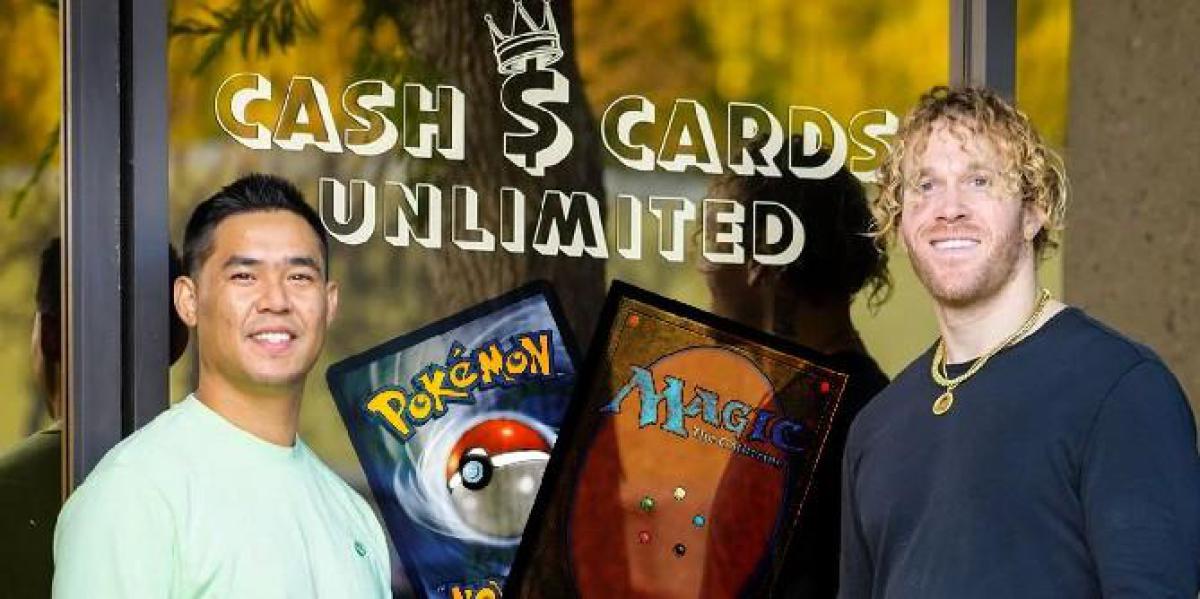 Quais são os Pokemon e cartas mágicas mais raras na loja de cartas de Cassius Marsh?