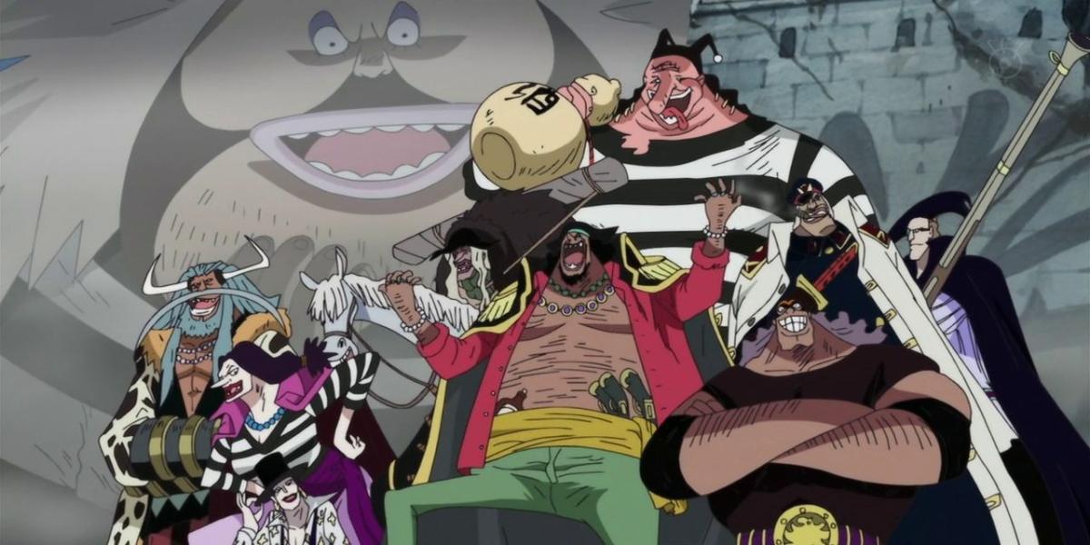 Piratas do Barba Negra de One Piece chegam a Marineford