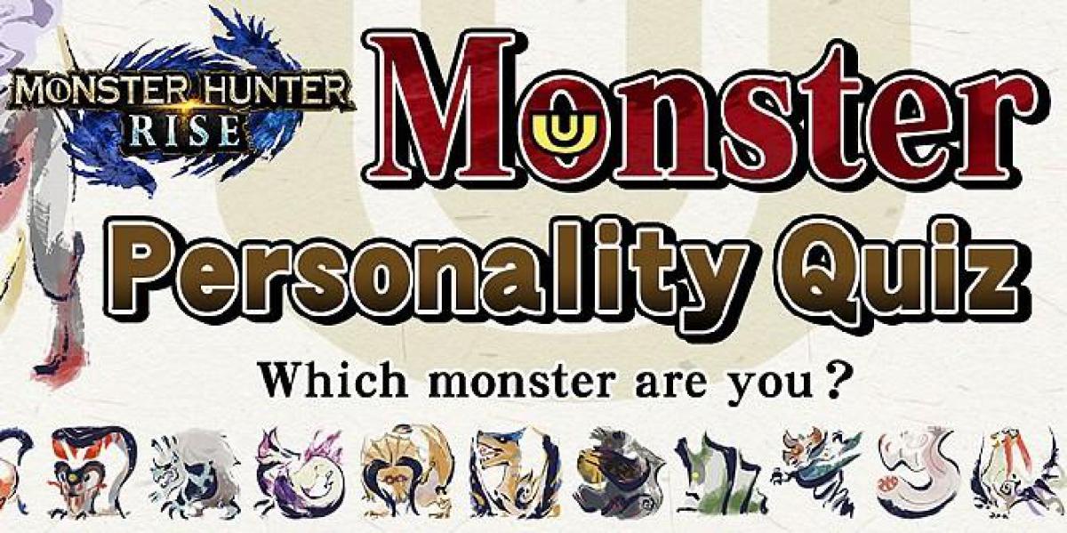 Quiz oficial diz aos jogadores que criatura Monster Hunter eles seriam