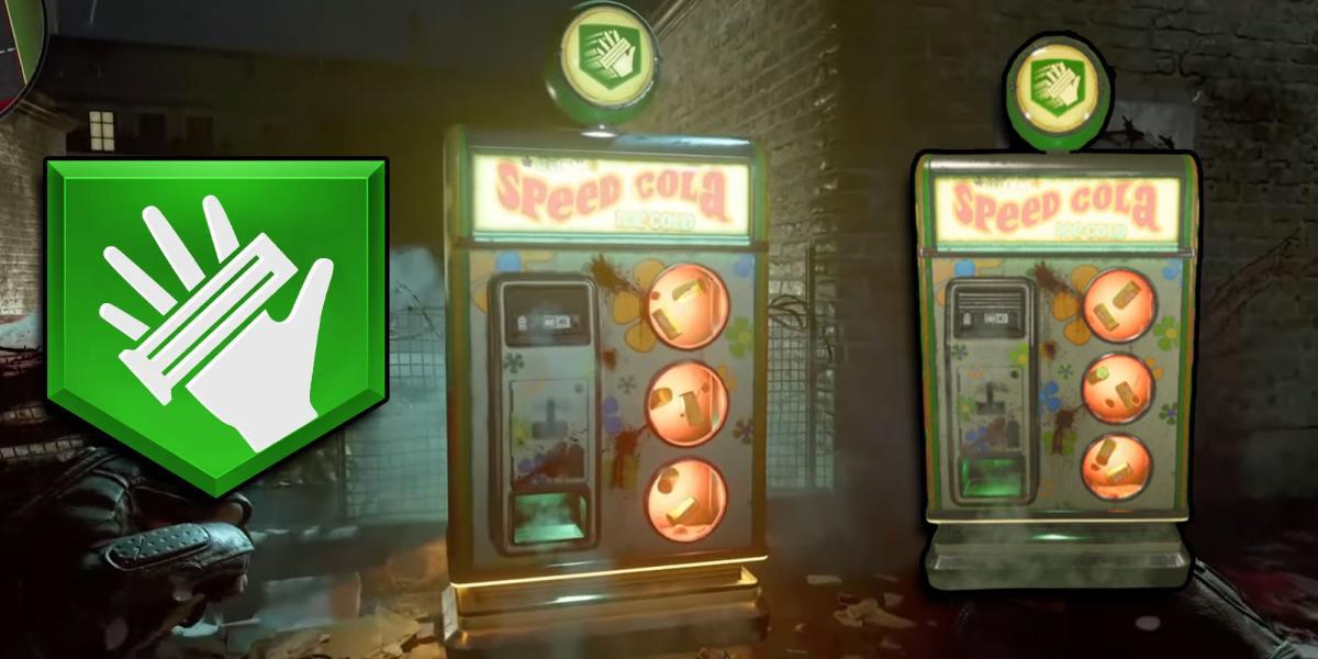 Call of Duty - Speed ​​Cola Perk Machine com PNG da máquina e logotipo no topo
