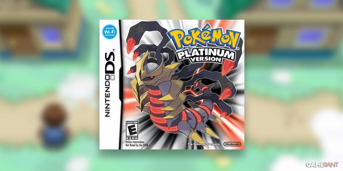 Arte da caixa de Pokemon Platinum