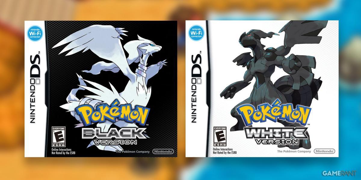 Arte da caixa de Pokemon em preto e branco