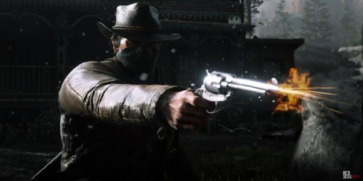 Red Dead Redemption 2 Player dispara bala de olho morto ultra poderosa