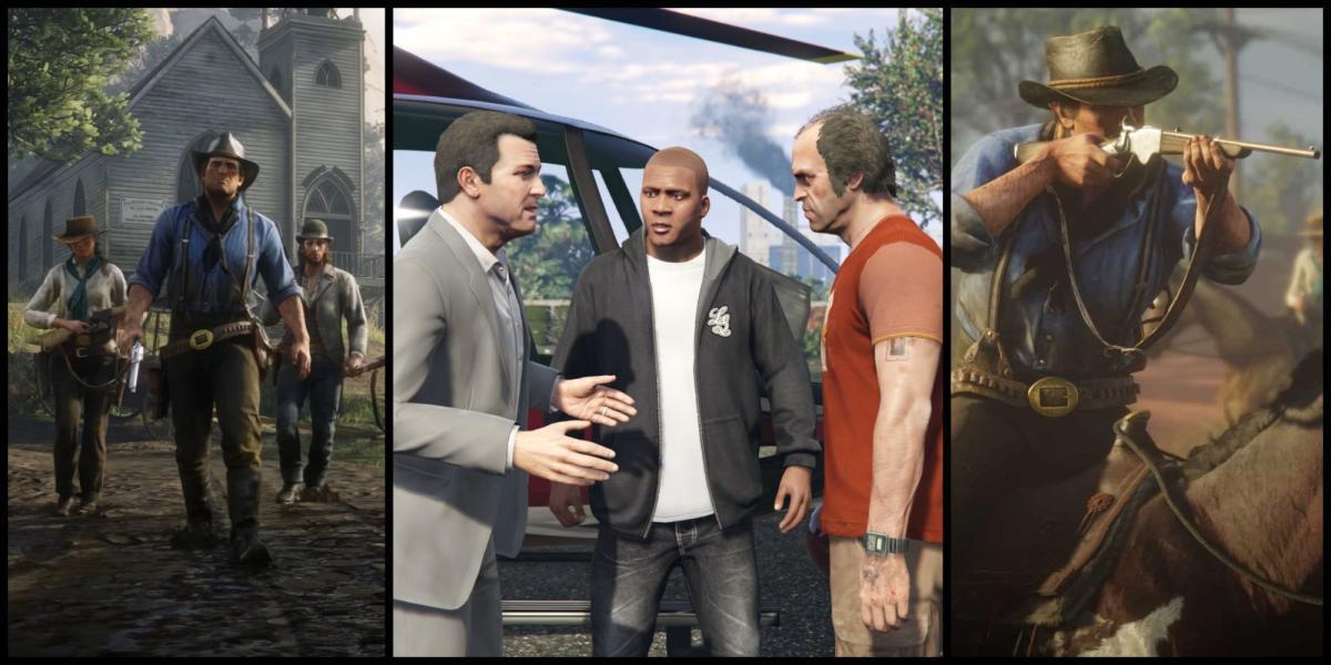 Red Dead Redemption 2 vs. GTA 5: Qual é o melhor jogo de mundo aberto da Rockstar?