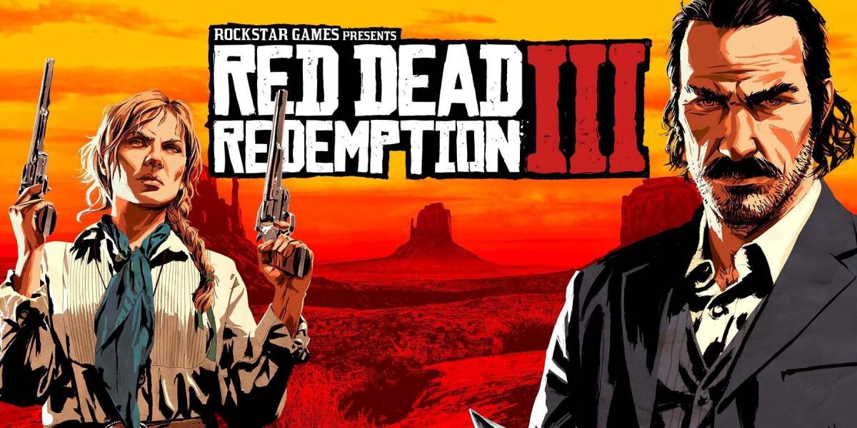 Logo Red Dead Redemption 3 com Sadie e Dutch