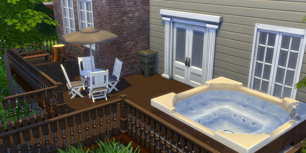 The Sims 4 banheira de hidromassagem