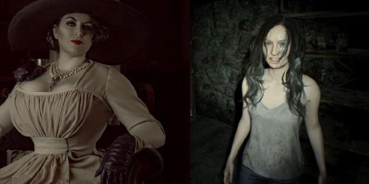 Resident Evil Village Lady Dimitrescu originalmente usou o modelo de personagem de Mia do RE7