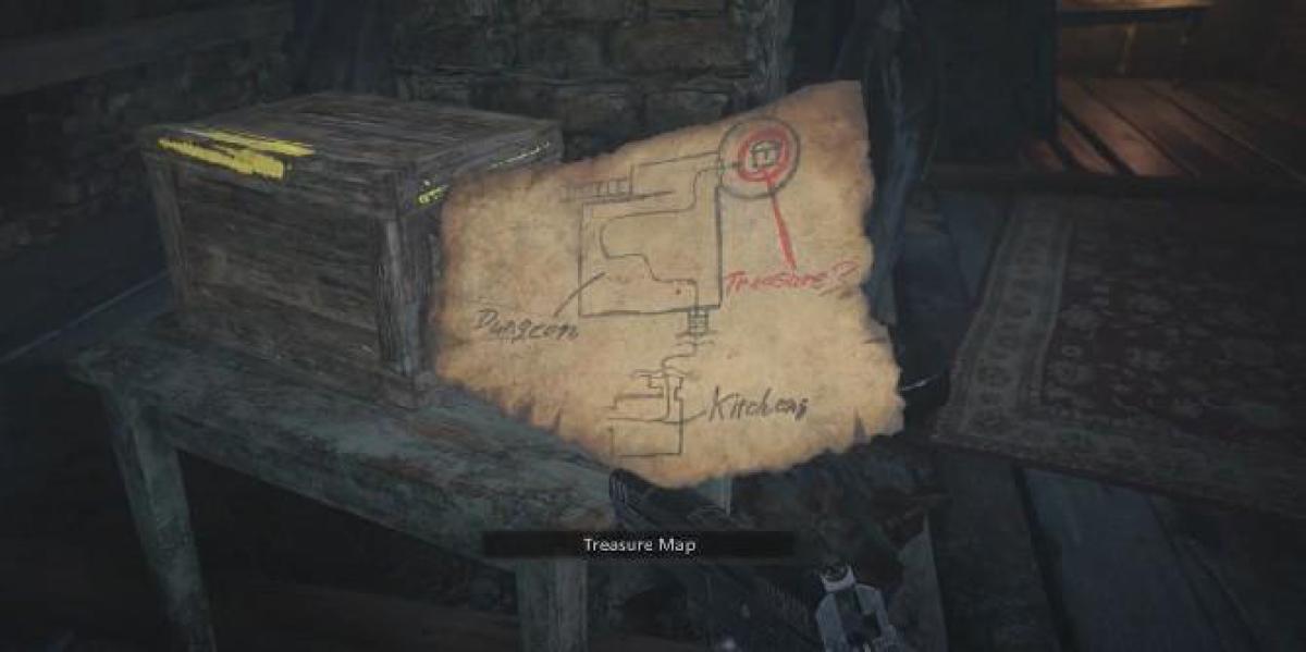 Resident Evil Village: Solução do mapa do tesouro (como acender tochas no porão)