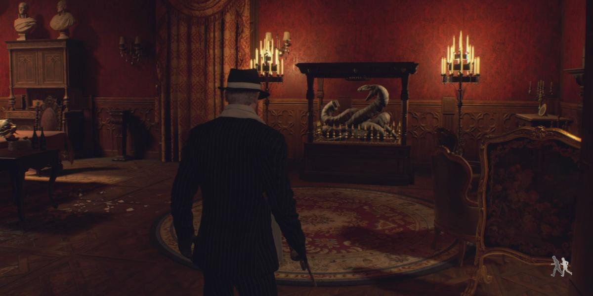 Leon encontra a estátua da cabeça de cobra em Resident Evil 4 Remake